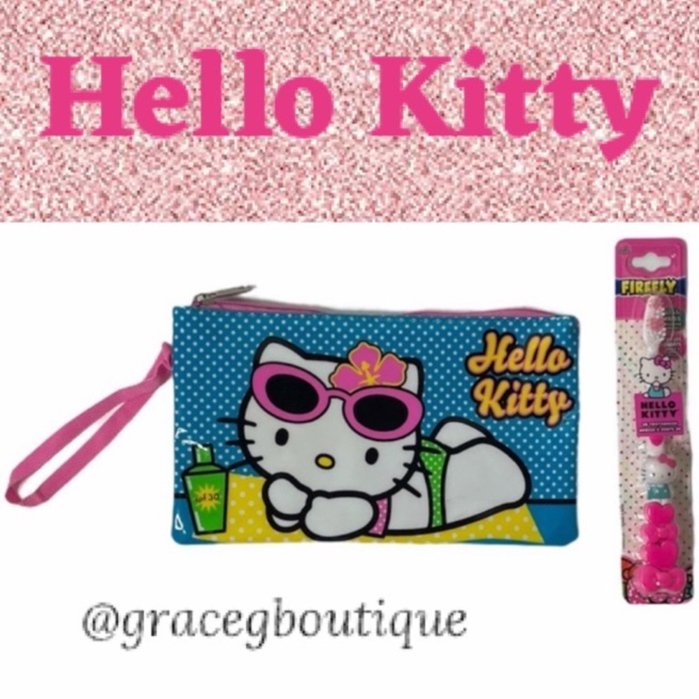 Hello Kitty Wristlet and Toothbrush Set